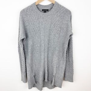 Banana Republic Gray Cable Tunic Sweater Size Medium